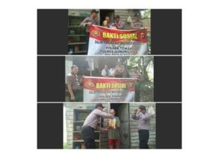 polsek tewah bagi sembako