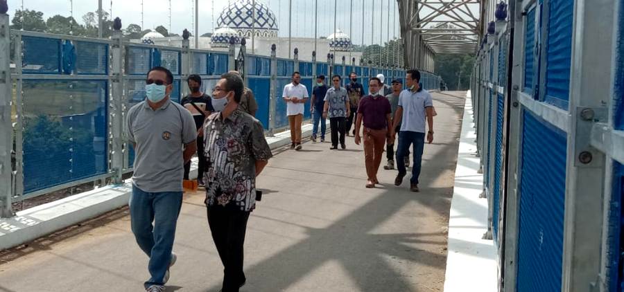 TINJAU INFRASTRUKTUR JEMBATAN DAN ISLAMIC CENTER
