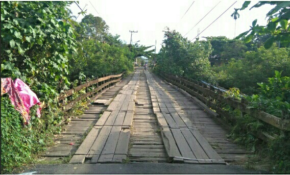kondisi jembatan Sei Kahat Saat ini