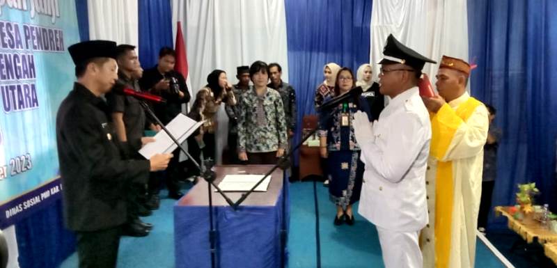 PJ BUPATI LANTIK KADES PAW.