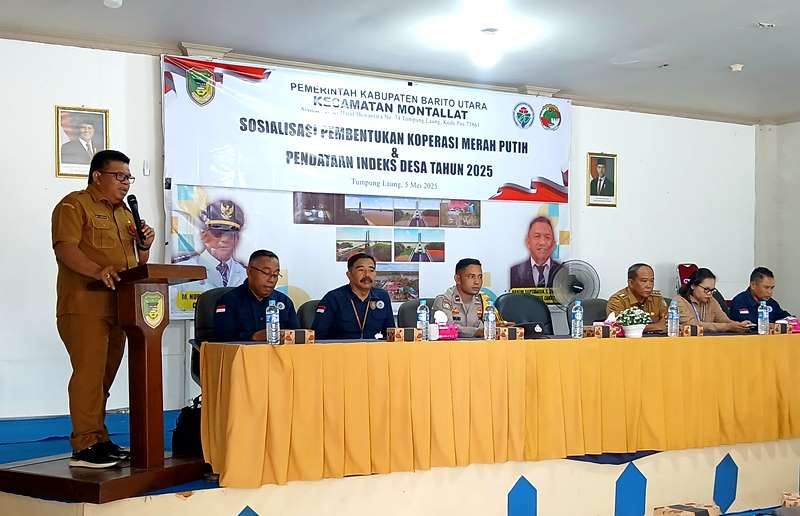 SOSIALISASI PEMBENTUKAN KOPERASI MERAH PUTIH DI MONTALLAT.