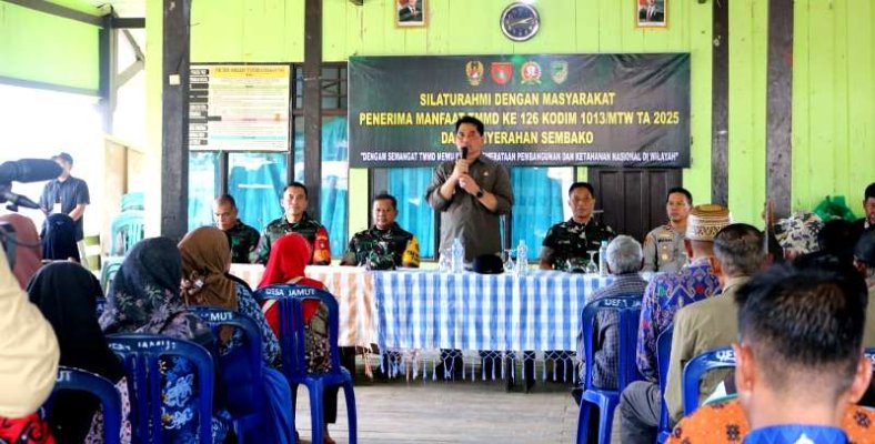 TINJAU PELAKSANAAN TMMD KODIM 1013 MTW.